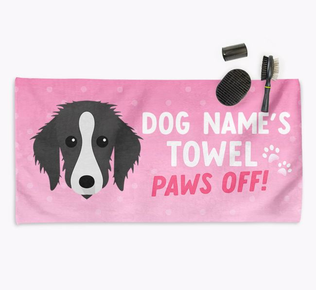 Paws Off Personalized Towel for your {breedFullName}